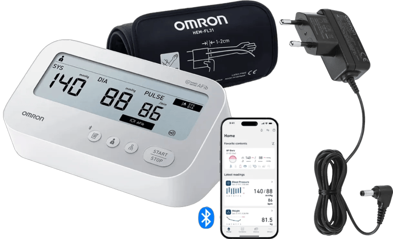 Omron X4 Connect AFib + Adapter (6151134024029)