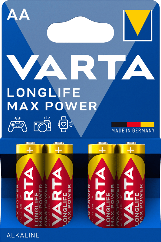 Varta Longlife Max Power AA Blister 4 stuks (4008496105946)